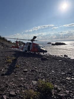 Coast Guard, Michigan State Police rescue missing hiker from Lake Superior island