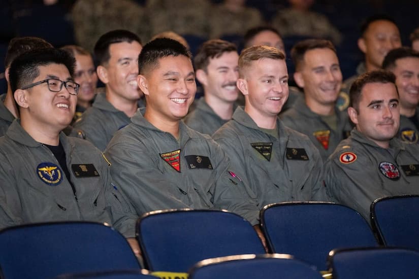 Medal of Honor Recipient Welcomes Newest Student Naval Aviators